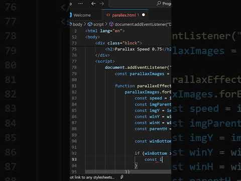 HTML CSS Parallax Scrolling