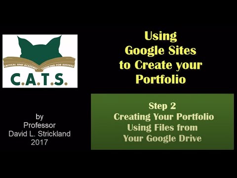 How to Create an Online Portfolio for Free using Google Sites (Part 2 of 3)