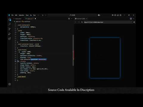FLIP CARD ANIMATION - No JavaScript