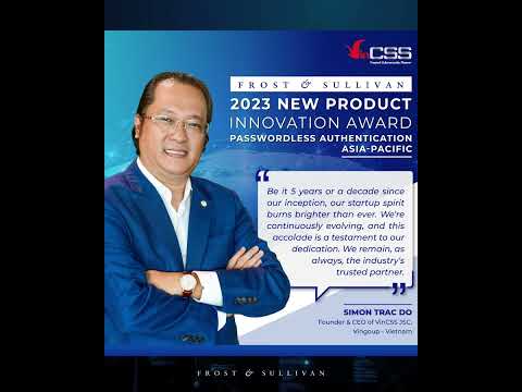 VinCSS: 2023 Asia-Pacific New Product Innovation Award - Passwordless Authentication