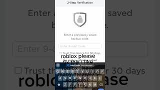 please roblox fix my account or just give me a backup code please roblox (Fixed)