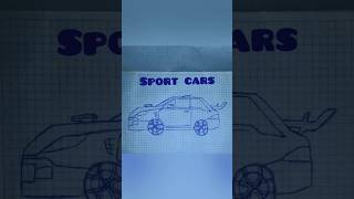 "From Pen to Pavement: My Custom Sports Car#SportCar #CarSketch #ShortsArt #HandDrawn  #SuperDesign