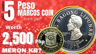 UpDated VALUE OF 5 PISO MARCOS COIN #coincollecting #trending #viral #oldcoinbuyer #barya #MARCOS