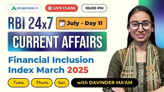Finance Current Affairs | GA for RBI Exam 2025 | RBI 247 Anuj Jindal | RBI Grade B Preparation 2025