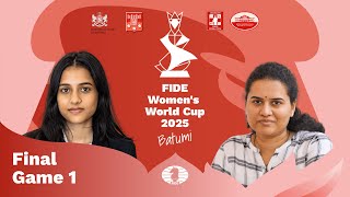 🇮🇳 Divya Deshmukh vs 🇮🇳 Humpy Koneru | Final | FIDE Women’s World Cup 2025