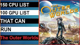 Can Your PC Run The Outer Worlds - Minimum System Requirement Explain