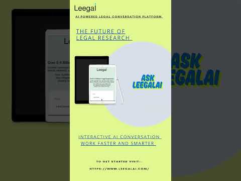AI Powered Legal Conversation Platform |  #legal #ai #business #deeplearning #leegalai #deeptech