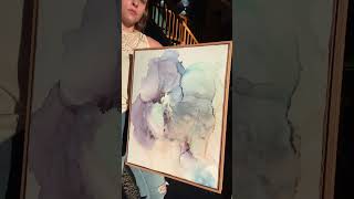 Painting reveal 💗 #alcoholink #art #homedecor #interiordesign