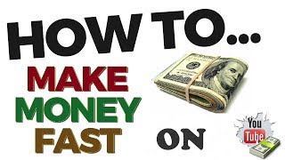 How to earn money fast on YouTube 2019