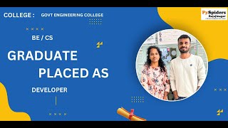 BE  (CS) Graduate Placement Story From PySpiders Rajajinagar | As a    DEVELOPER