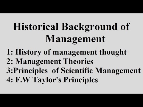 history of Management: How It All Began| Management Chapter 2: Management History|
