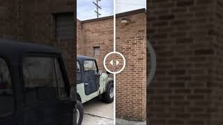 Brick Staining --- Color Tint   A car drove through a brick wall