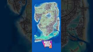 Gta 6 map vs Real map(Florida)#gta6trailer #gta6map