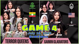 GG proceed to Grandfinals! Terror Queens vs Gaimin Gladiators Game 4 MWI 2025 Semifinal