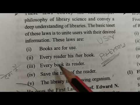 Five laws of Library science explained in ( Hindi ) : An introduction