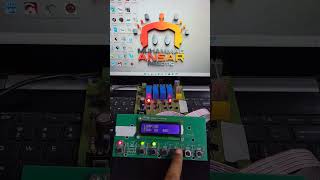 AC fan blower motor speed control with LCD display