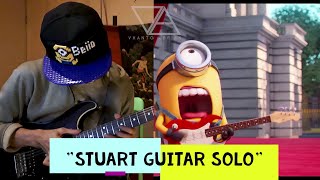 MINIONS | STUART EPIC GUITAR SOLO! - ERUPTION COVER by Vhanto Abrian🤓🎸