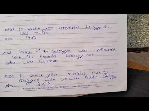 Important Questions for Library Science