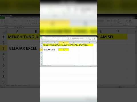 Menghitung jumlah karakter - EXCEL #belajarexcel #caracepatexcel #exceltricks #excelindonesia