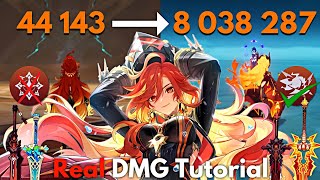 C0 MAVUIKA 8M Real DMG Tutorial!! Increase Her DMG Genshin Impact
