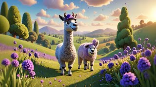 Four Laughing Llamas Wear Bright Hats | Counting & Dress-Up Song for Kids | Fun Animal Nursery Rhyme