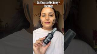 Setting spray test on Swiss beauty makeup fixer #shorts #settingspray #makeuptest #makeup