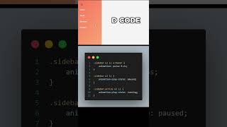 Let's see how to make a sliding menu bar with HTML CSS & JS || #coding #css #trending #viral