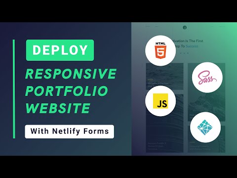 Deploy A Responsive Portfolio Website (with Netlify Form)