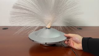 UFO Fiber Optic Lamp with Flashing Lights 👽 Gadgetify