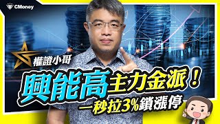 【直播精華】主力金派！興能高(6558)1秒拉3%鎖漲停