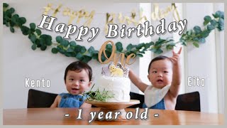 【子育て記録】えいけん一歳のBirthday Party！