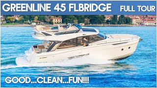 Greenline 45 Flybridge I Full Tour I The Marine Channel