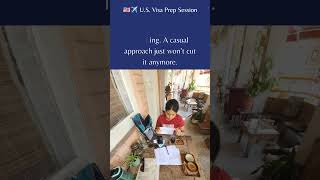 one on one US visa Prep session #studyinusa