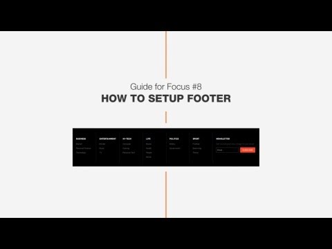 Guide #7: How to set up new Footer - DW Focus WordPress News Theme