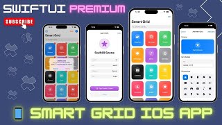 📱 Smart Grid iOS App - Interactive Card Dashboard