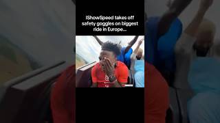 That did NOT end well… #ishowspeed #ishowspeedshorts #poland #europetour #speed #rollercoaster