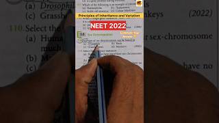 Principles of Inheritance and Variation Genetics NEET PYQ 2022 #neet #neet_mcq #biology#shorts #mcq