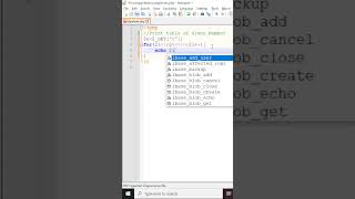 Print Table Of Given Number In Php