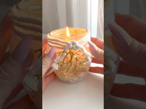 How to make candle at home ✨#craft #creative #candlemaking #candle #ocean #diy #crafteasymoments