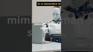 🤖What is Generative AI: Difference Between AI and Generative AI? 🔍 #facts .
