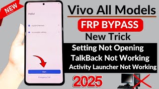 VIVO All Model FRP Bypass Android-15 new technology bypass 2025-2026