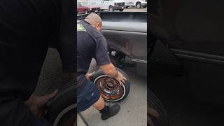 wire wheels adapters knock off install #automobile #lowrider #fordranger #diy #vlog #mechanic