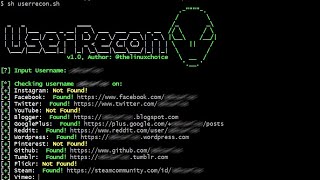 USING USERRECON TOOL IN KALI LINUX😎😉 #hacking #networking ....