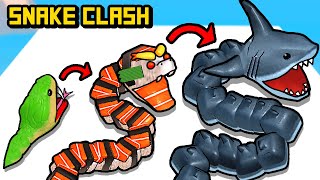 งูฉลามราชาจอมเขมือบ!! | Snake Clash #7 [ เกมส์มือถือ ]