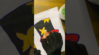 🌈cute magic hat drawing🎩😍#drawing#shorts#oilpastel#hat#painting#kidsdrawing#easy#viral#trending