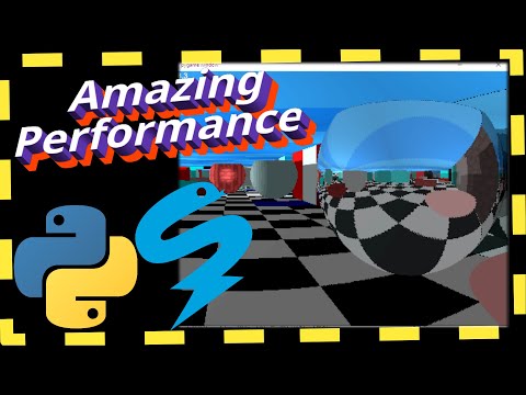 100x more performance in Python with Numba! Ray Tracing Maze 3d game