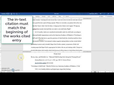 Check that all sources are on the works cited page