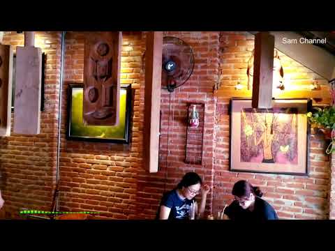 Vintage coffee shop with antiques