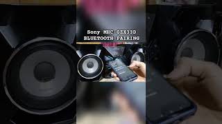 How to connect Bluetooth to Sony mhc-gzx33d #bluetoothconnection #sonymusicsystem #sonyaudio #bass