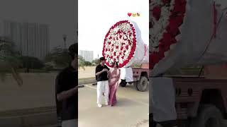 Largest Bouquet in Pakistan 😍 #maazsafdar  #sabamaaz  #shorts #viral #love #trending #parentstobe